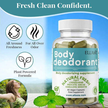 FreshBody chlorophyll capsules product features graphic