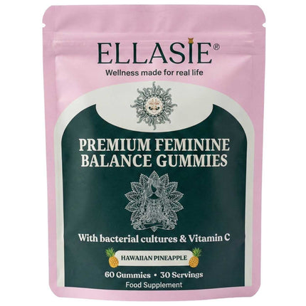Ellasie pineapple probiotic gummies for women with vitamin C