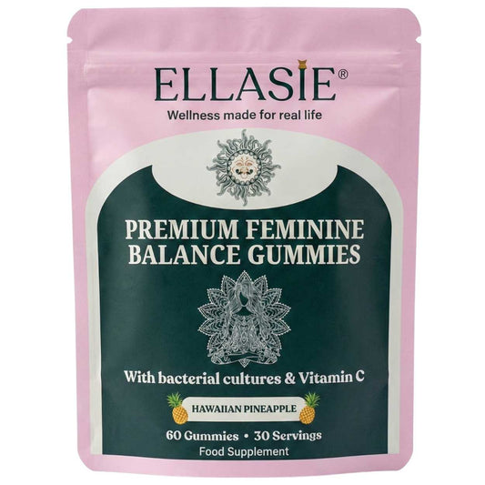 Ellasie pineapple probiotic gummies for women with vitamin C