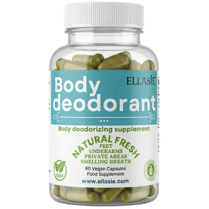 FreshBody chlorophyll supplement bottle with green capsules