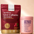 Ellasie Vaginal and Urinary Probiotic Duo with Intimate Balance and cranberry probiotic gummies