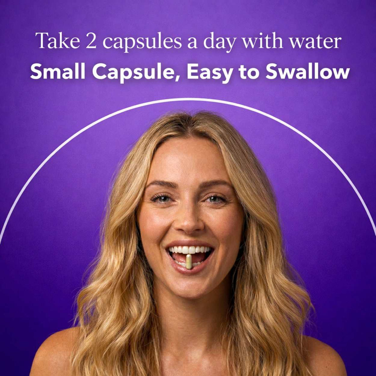 Woman holding an Ellasie Juicy V-Care capsule