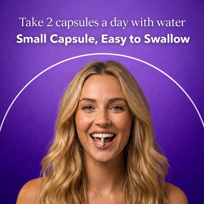 Woman holding an Ellasie Juicy V-Care capsule