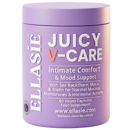 Ellasie Juicy V-Care sea buckthorn and biotin capsules
