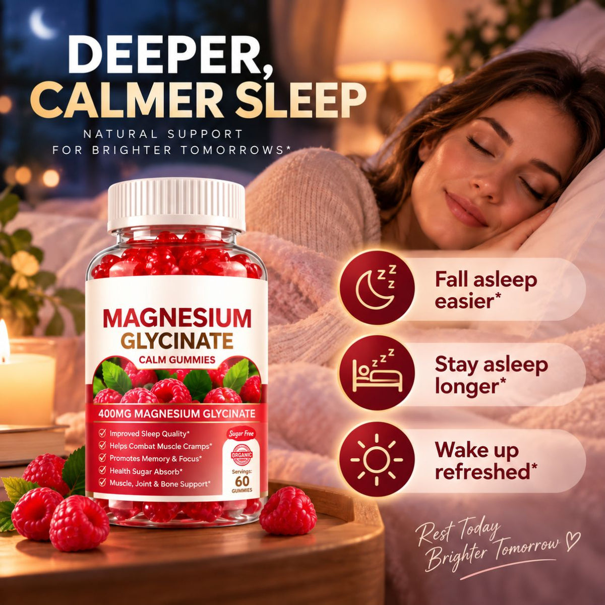 Magnesium Glycinate Gummies – 60 Gummies