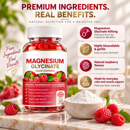 Magnesium Glycinate Gummies – 60 Gummies