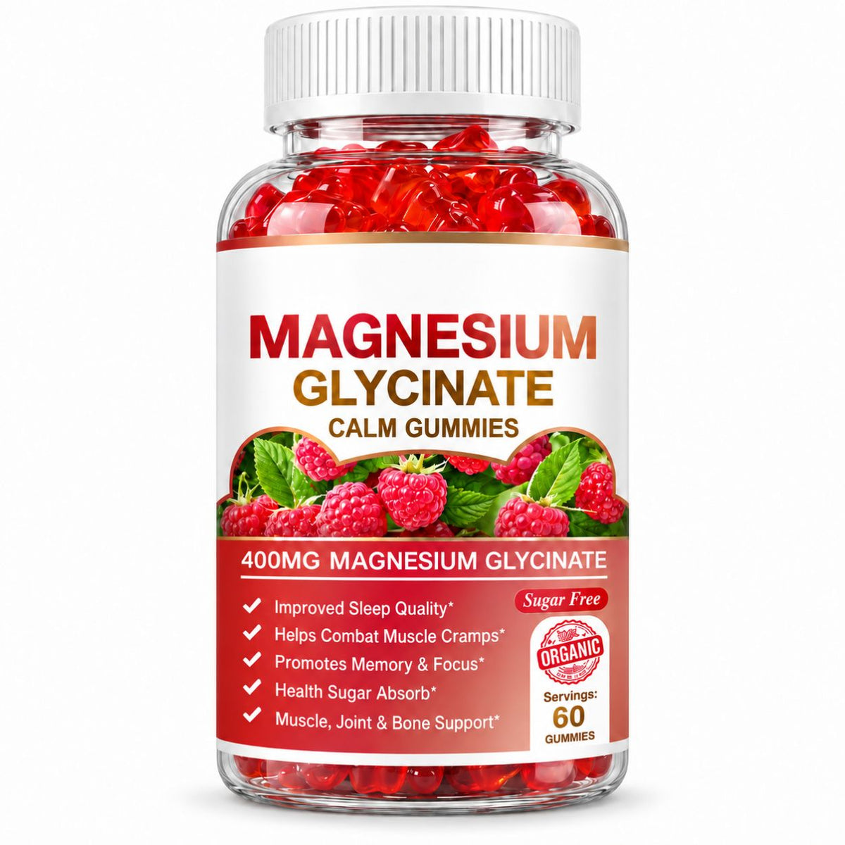 Magnesium Glycinate Gummies – 60 Gummies