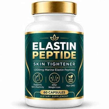 Marine Elastin Peptides for Skin – 1,000mg, 60 Capsules