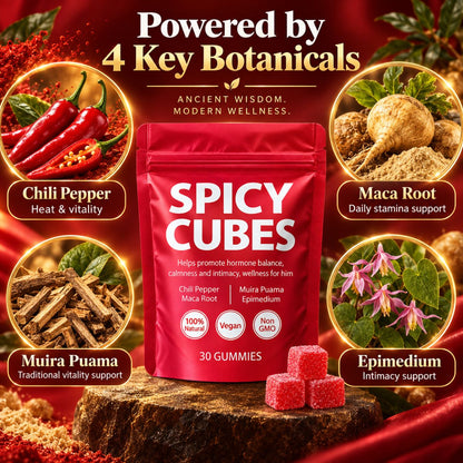 Spicy Cubes Peach Gummies