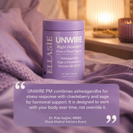 Ellasie Unwire PM capsule bottle lifestyle image