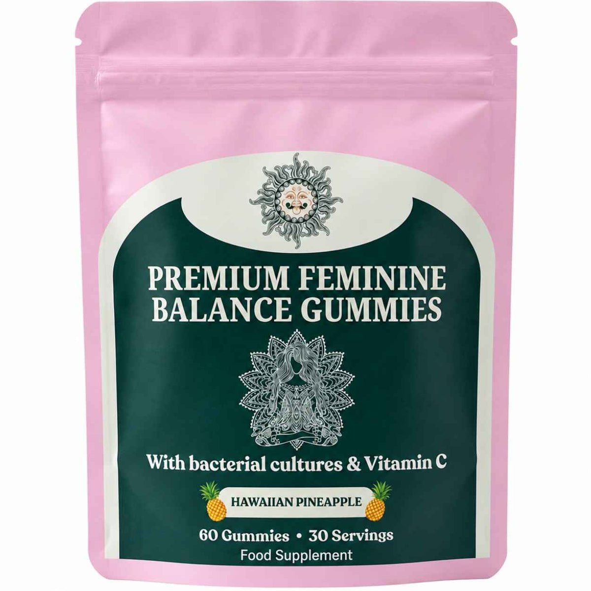 Feminine Balance Pineapple Probiotic Gummies